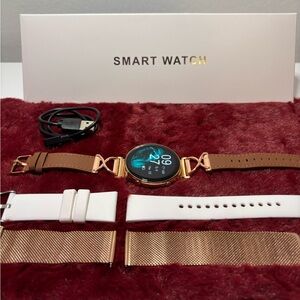 Fitness Smartwatch with Sleep Tracker and Accessories